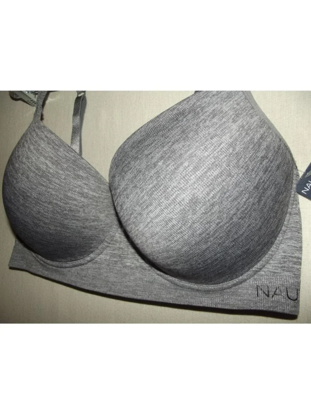 Nautica Bra 40D Gray Heather Everyday Bra lined